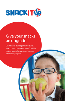 Snack It Up - Healthy Kids Out of School