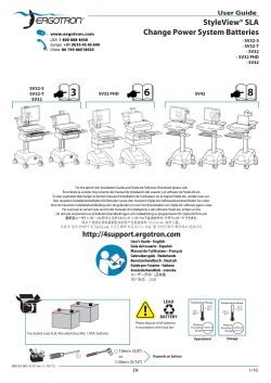 StyleView&reg; SLA Change Power System Batteries