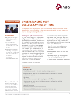 College Savings - MFS Investment Management