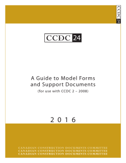 A Guide to Model Forms and Support Documents