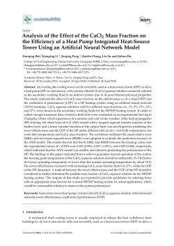 Analysis of the Effect of the CaCl2 Mass Fraction on the Efficiency of