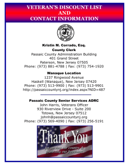 veteran`s discount list and contact information