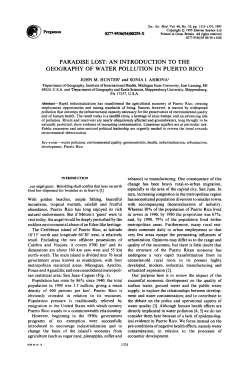 Paradise Lost: An Introduction to the Geography of Water Pollution