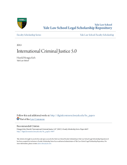 International Criminal Justice 5.0