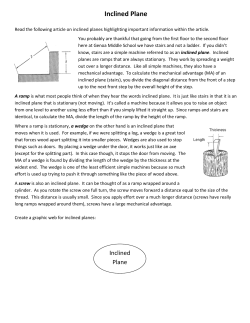 Inclined Plane - Westerville City Schools