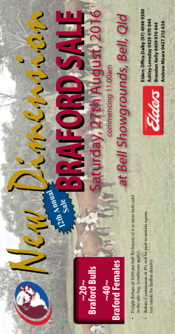 SALE - Australian Braford Society