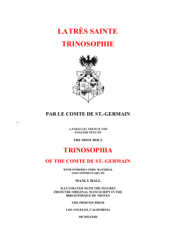 The Most Holy Trinosophia - Ascension Research Center