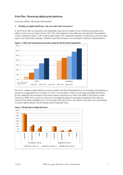 Print Plus: Measuring digital print platforms