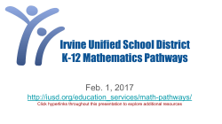 February 1st Parent Presentation/Math Overview