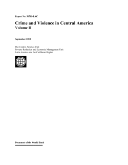 Crime and Violence in Central America, Volume II