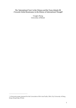 ISA Asia Pacific paper draft - International Studies Association