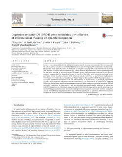 Neuropsychologia - Communication Sciences and Disorders