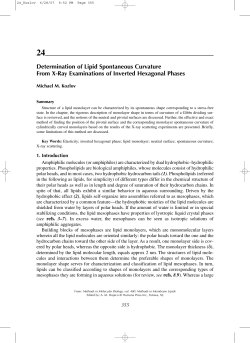 Determination of Lipid Spontaneous Curvature From X