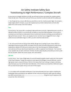 Air Safety Institute Safety Quiz Transitioning to High