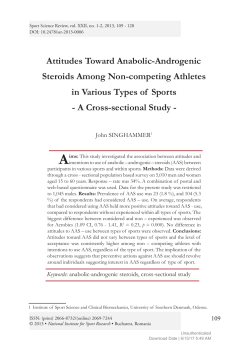 Attitudes Toward Anabolic-Androgenic Steroids Among Non