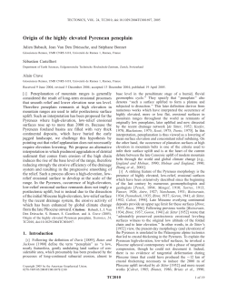 Origin of the highly elevated Pyrenean peneplain