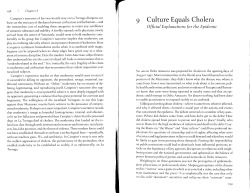 9 Culture Equals Cholera