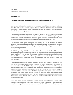 Ch.19 The Decline And Fall Of Monarchism In France