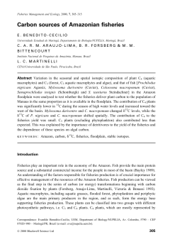 Carbon sources of Amazonian fisheries