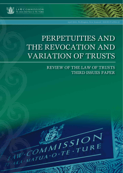 Perpetuities and the Revocation and Variation of