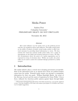 Measuring Media Power - Columbia Business School