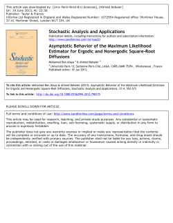 Asymptotic Behavior of the Maximum Likelihood Estimator