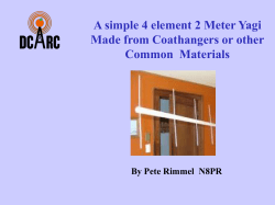 2 Meter 4El Yagi