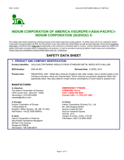 suzhou - Indium Corporation of America