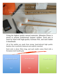 plaquette timbales - WORD