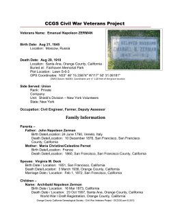 CCGS Civil War Veterans Project