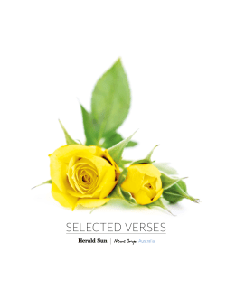 selected verses - herald sun tributes
