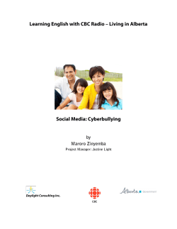 Cyber bullying - Alberta, Canada