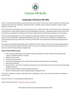 Landscaper (Chestnut Hill, MA)