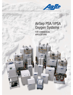 AirSep PSA/VPSA Oxygen Systems