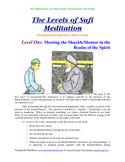 The Levels of Sufi Meditation