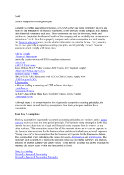 Generally accepted accounting principles, or GAAP as they are