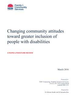 This report - Department of Family and Community Services