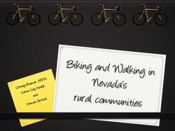 Get Moving, Carson City! Biking and Walking Nevada`s Capital