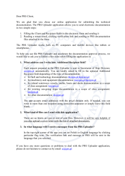 Dear PRS Client, We are glad that you chose our online application