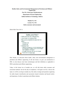 Health, Safety and Environmental Management in Petroleum
