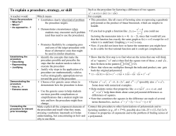 Rubric 2-Explaining Procedures
