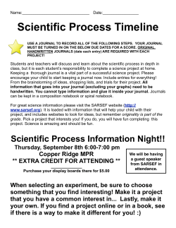 Science Process Timeline 16/17 CRE.pages
