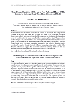 Along-Channel Variation Of The Layer Flow Paths And Fluxes Of