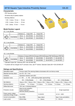 30*30 Square Type Inductive Proximity Sensor DA-30