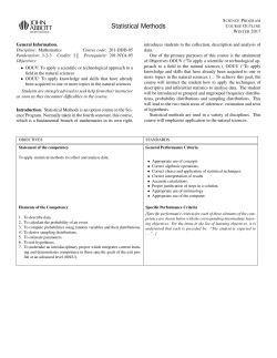 Statistical Methods - John Abbott College