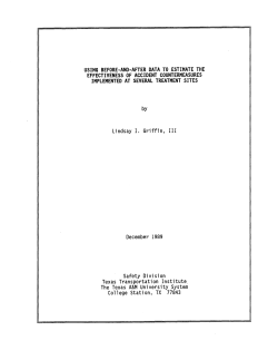 Using Before-and-After Data to Estimate the Effectiveness of