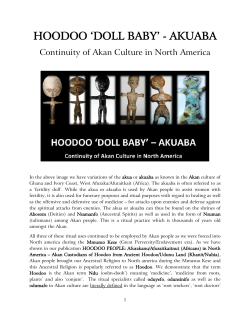 hoodoo `doll baby` - akuaba