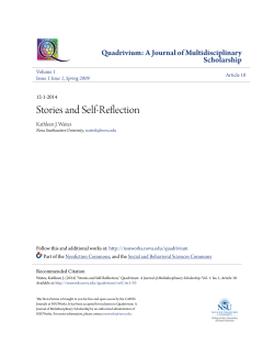 Stories and Self-Reflection - NSUWorks
