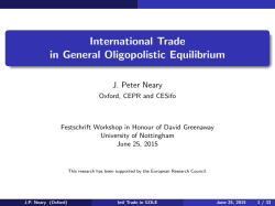 International Trade in General Oligopolistic Equilibrium
