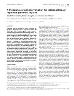 A thesaurus of genetic variation for interrogation